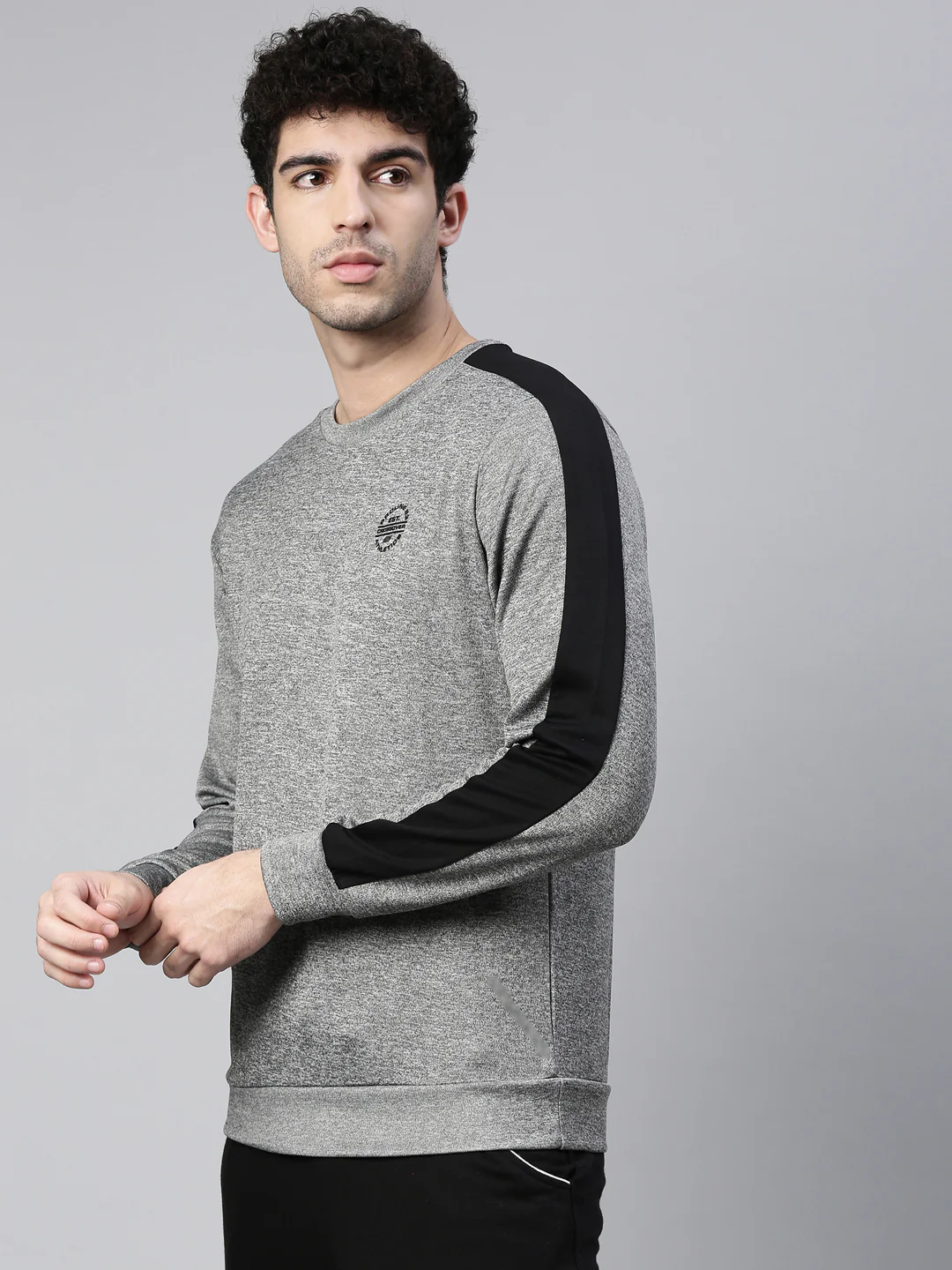 Men's Color Block Comfort Fit Sweatshirts - Image 3