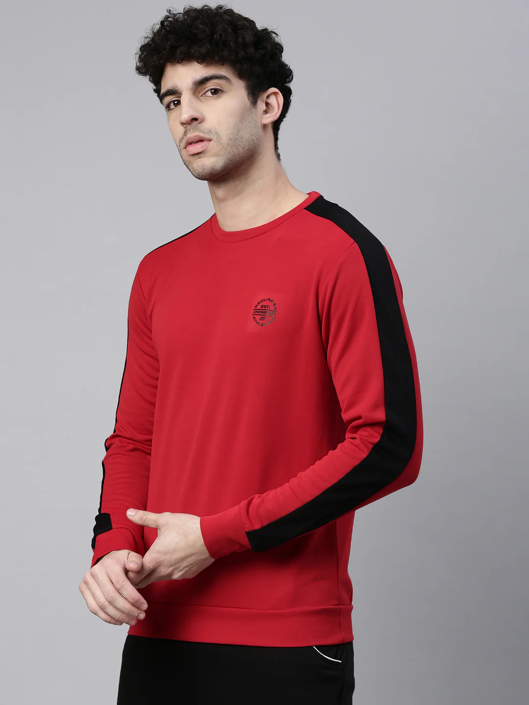 Men's Color Block Comfort Fit Sweatshirts - Image 3