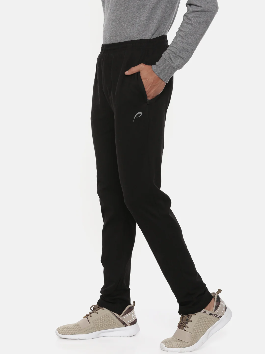 Men's Solid Comfort Track Pants - Image 2
