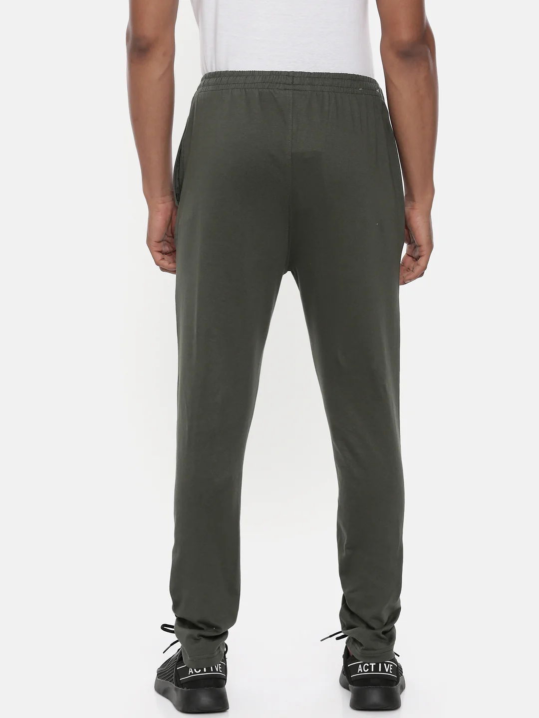 Men's Solid Comfort Track Pants - Image 3