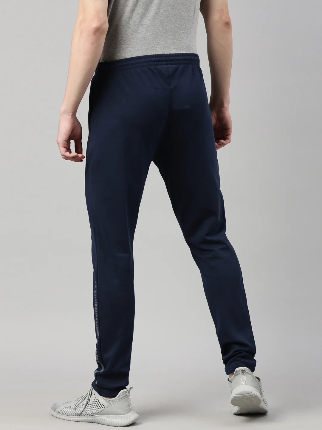 Men's Solid Tapered Fit Track Pants - Image 4