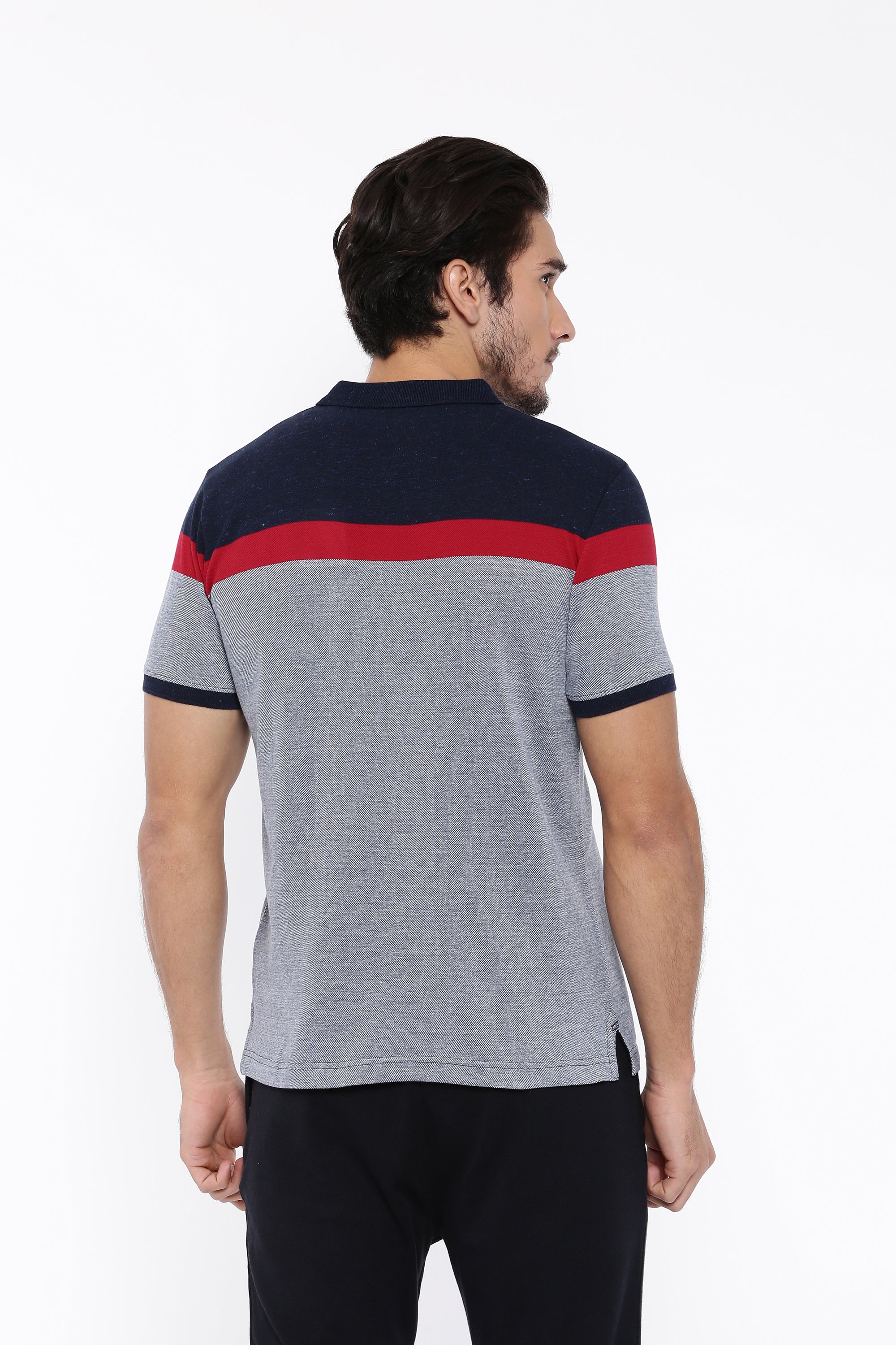 Men's Color Block Polos - Image 4