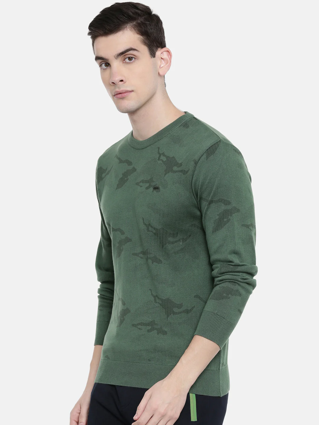 Men's Printed Comfort Fit Jumpers - Image 3