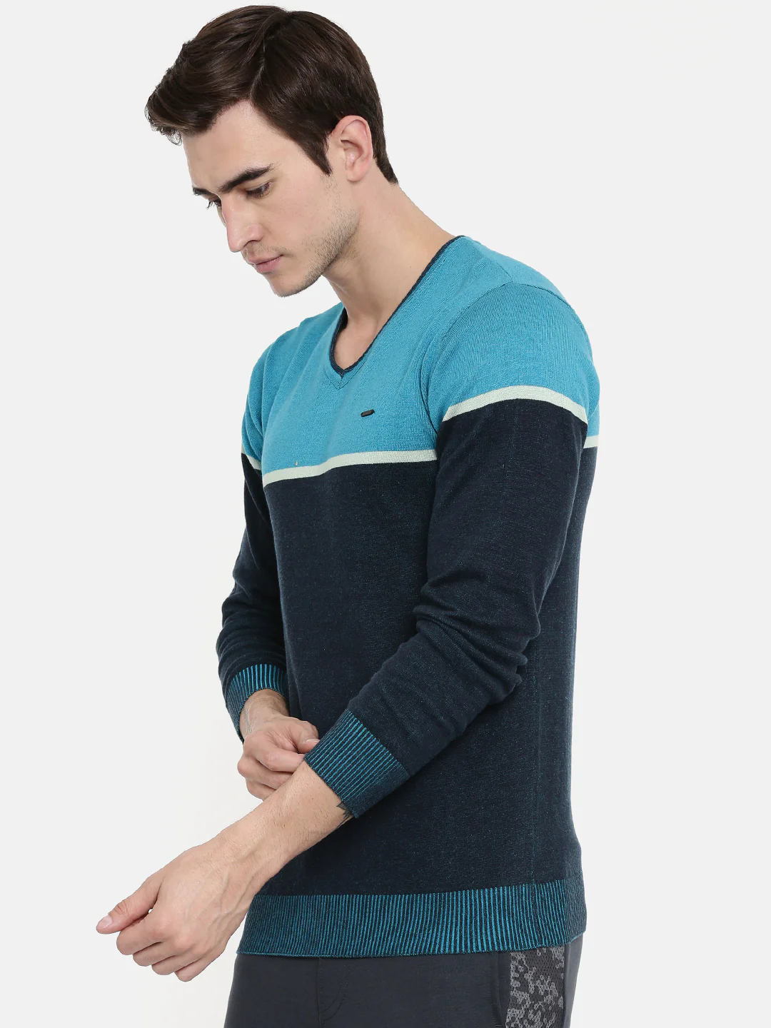 Men's Color Block Jumpers - Image 3