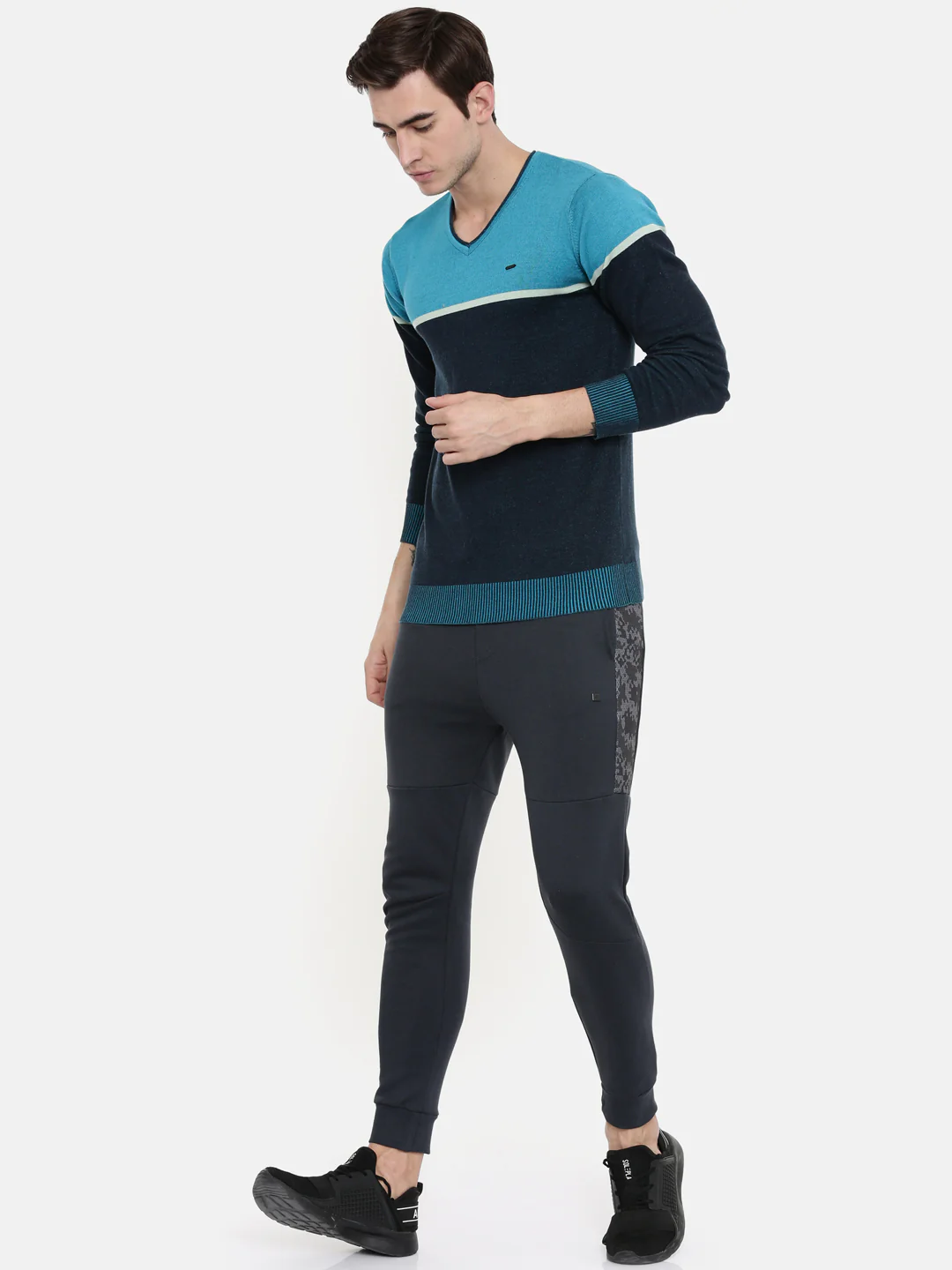 Men's Color Block Jumpers - Image 5