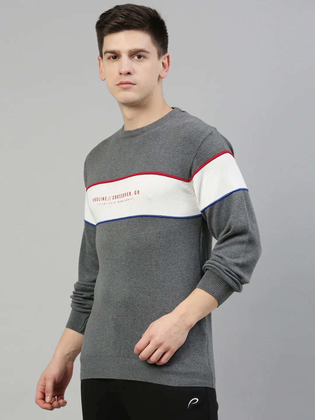 Men's Color Block Comfort Fit Jumpers - Image 3