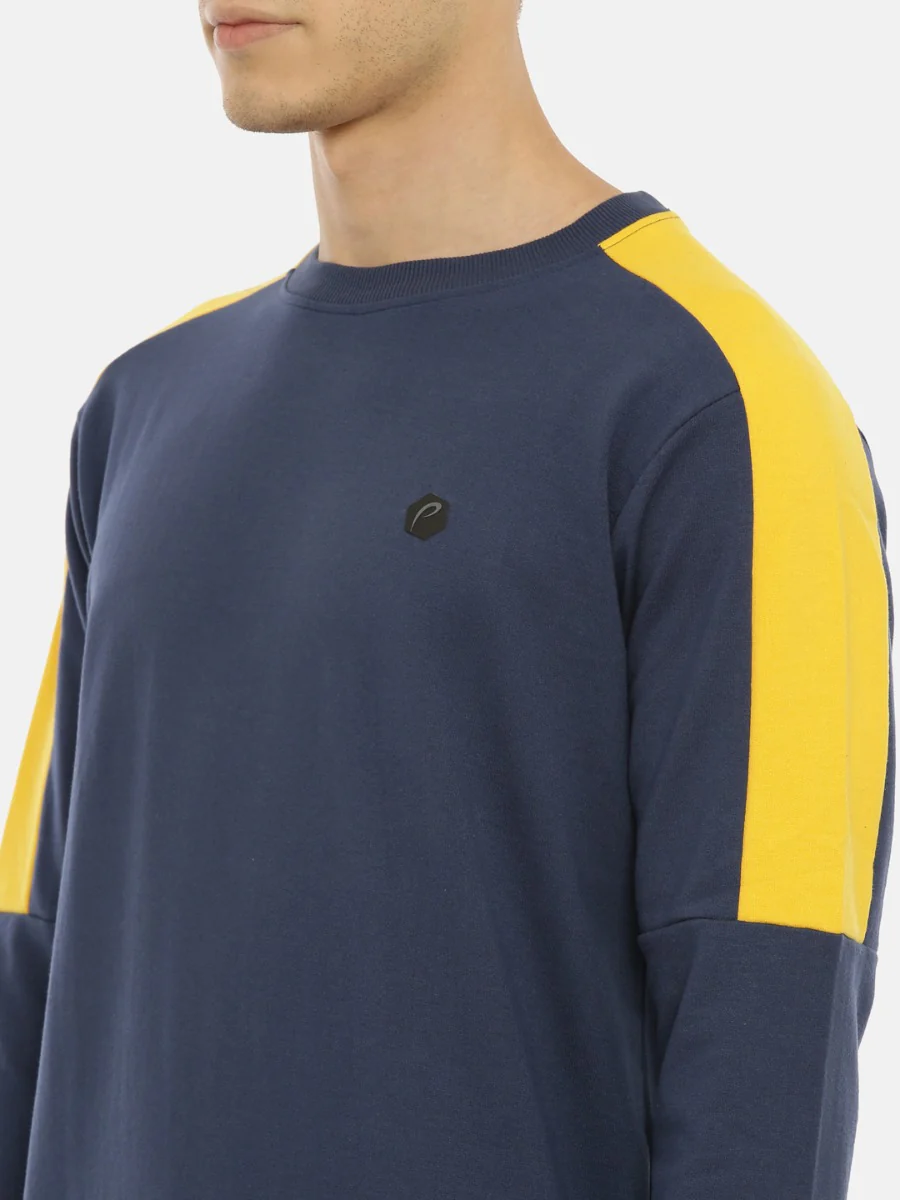 Men's Color Block Comfort Fit Sweatshirts - Image 2
