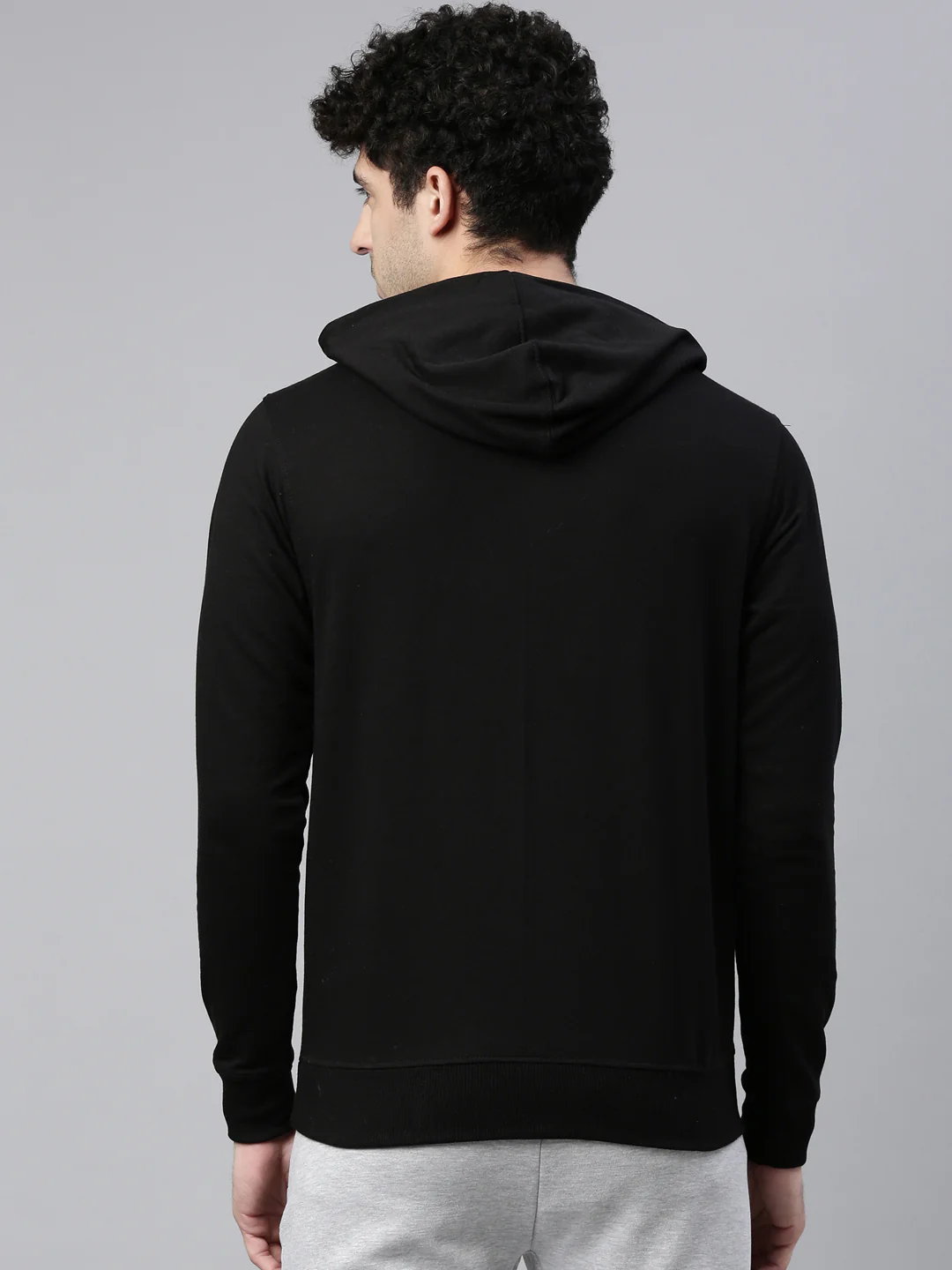 Men's Printed Comfort Fit Sweat Jacket - Image 5