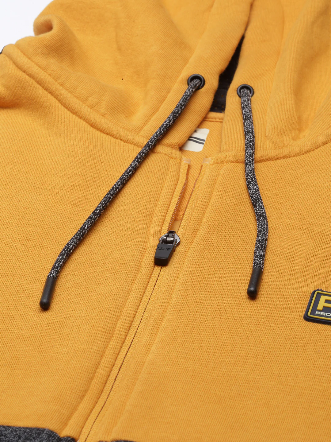 Men's Yellow Front Open Sweatshirt - Image 2