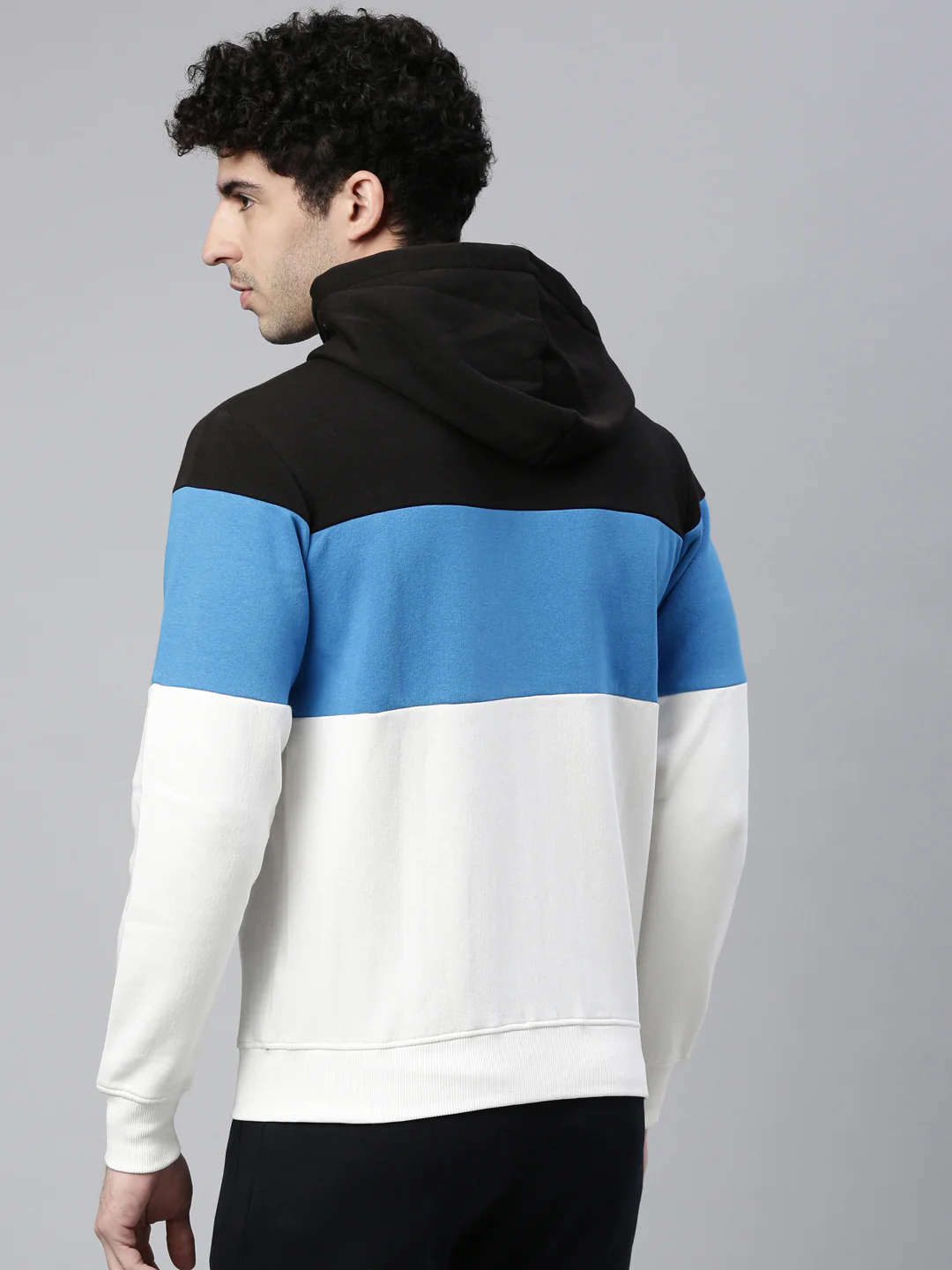 Men's Off White Front Open Sweatshirt - Image 5