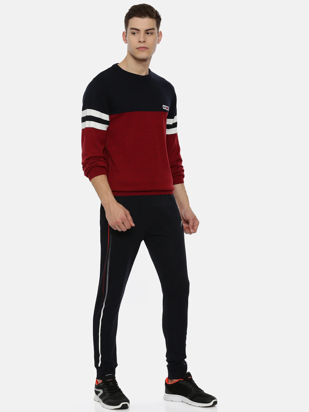 Men's Color Block Comfort Fit Jumpers - Image 5