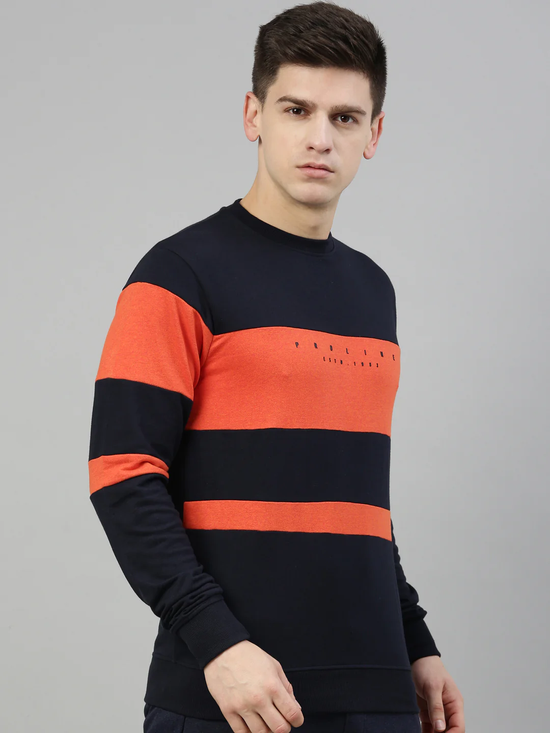 Men's Color Block Comfort Fit Sweatshirts - Image 2