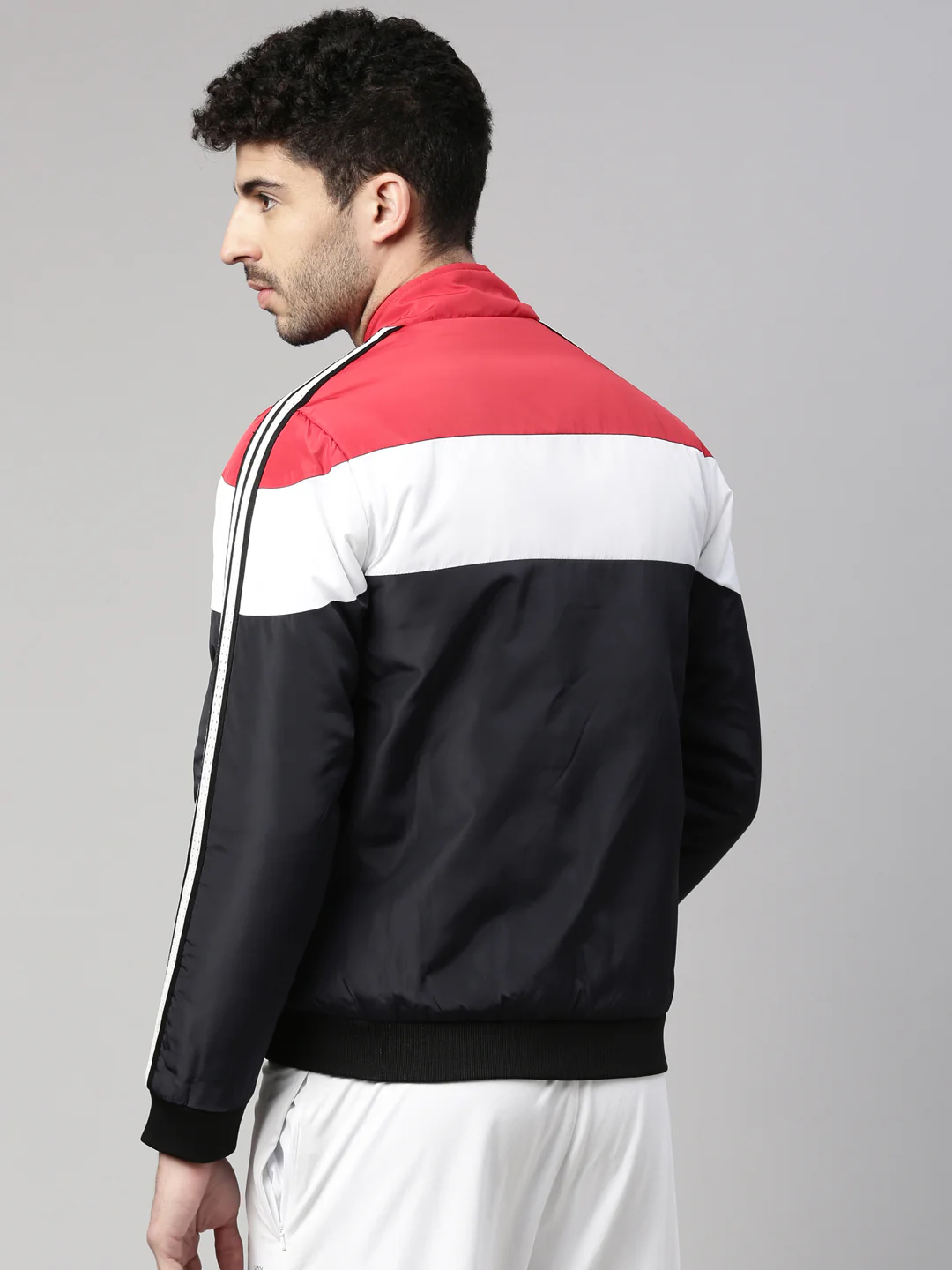 Men's Color Block Comfort Fit Wind Cheater - Image 5