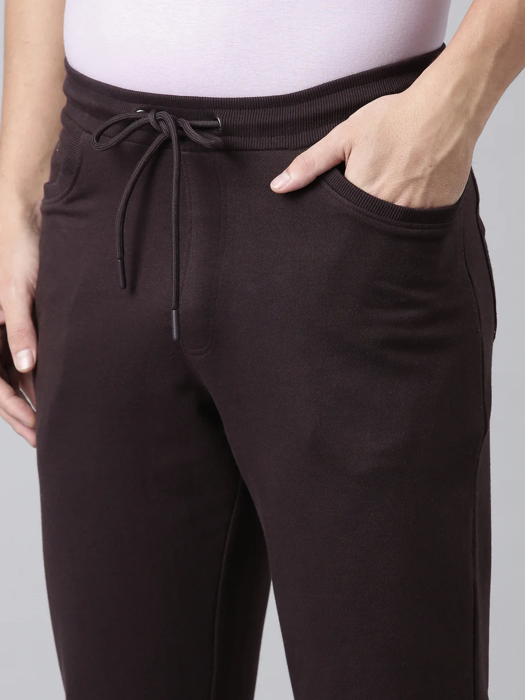 Men Brown Bottom Wear Regular Fit - Image 10