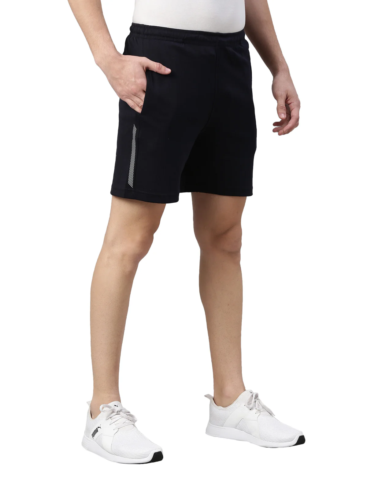 Men's Color Block Comfort Fit Shorts - Image 3