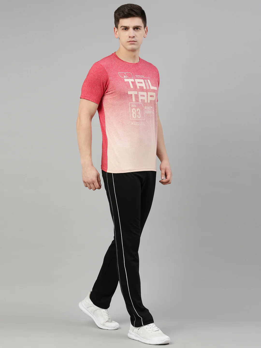 Men's Solid Classic Fit Track Pants - Image 5
