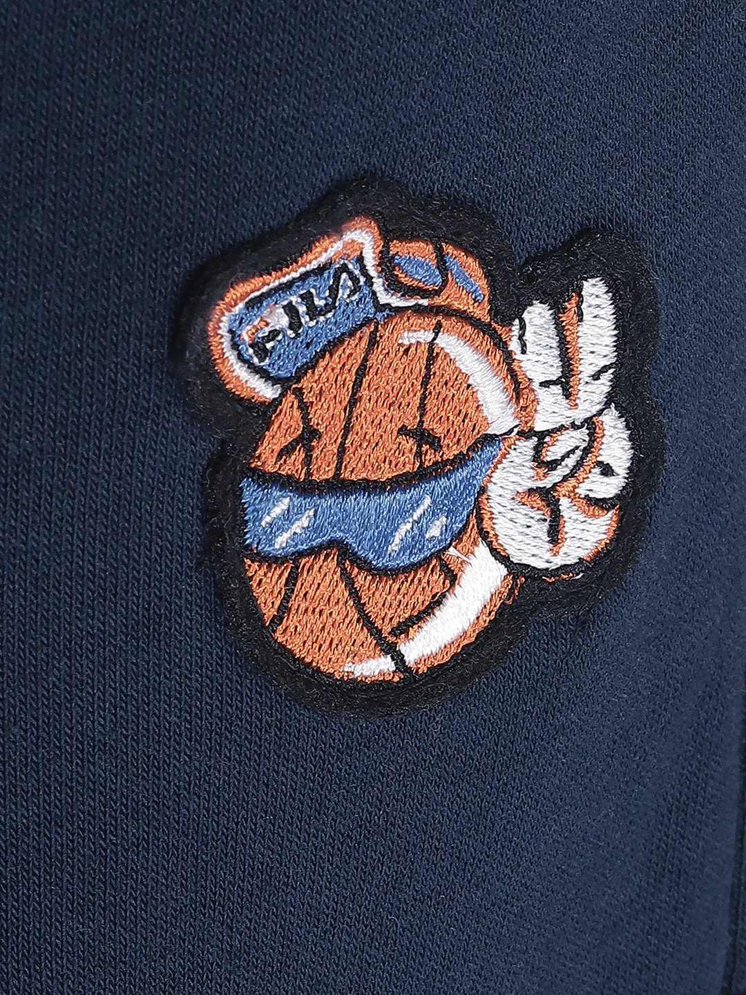 Fila Unisex Navy Blue Trackpant & Jogger Loose Fit - Image 3