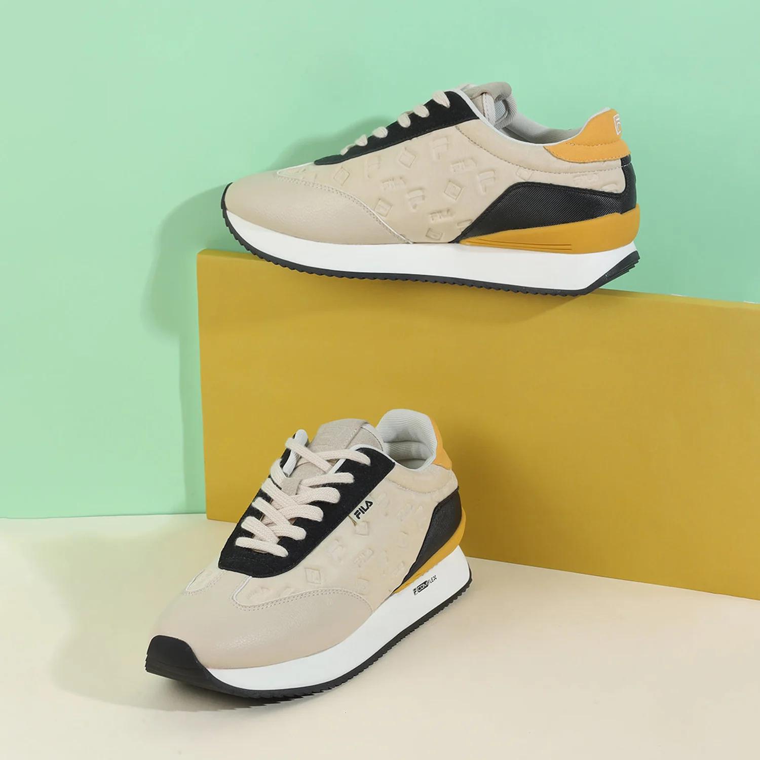 Fila Women Beige Retro-Jo Debo Shoes - Image 4