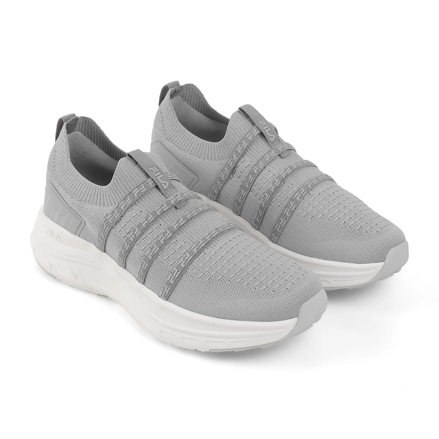 Fila Women Grey Ease Quad Shoes - Image 4